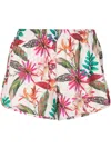 Lygia & Nanny Lee Floral-print Shorts In White