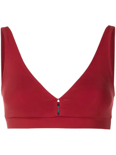 Lygia & Nanny Life V-neck Sports Bra In Red