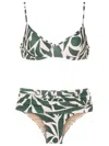 Lygia & Nanny Liliane Abstract-print Bikini In Green