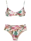 Lygia & Nanny Liliane Botanical-print Bikini In White