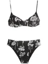 Lygia & Nanny Lilica Graphic-print Bikini In Black