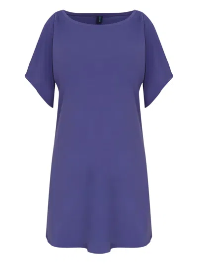 Lygia & Nanny Lisa Allat Short-sleeve Mini Dress In Purple