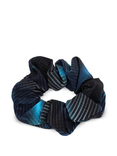 Lygia & Nanny Lola Patterned Scrunchie In Blue