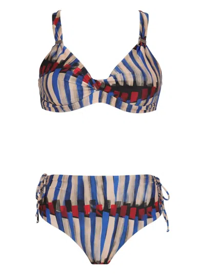 Lygia & Nanny Marcela Printed Bikini Set In Neutral