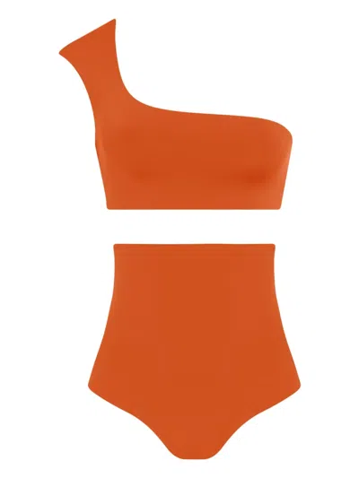 Lygia & Nanny Marjory Asymmetrical One-shoulder Bikini Set