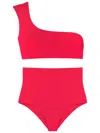 Lygia & Nanny Marjory Fluity One-shoulder Bikini In Red