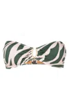 Lygia & Nanny Mika Abstract-print Strapless Bikini In Green