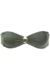 Lygia & Nanny Mika Detachable-straps Bikini Top In Green
