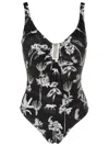 Lygia & Nanny Mirassol Graphic-print One-piece In Black