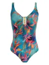 Lygia & Nanny Mirassol Tropical-print Swimsuit In Multi