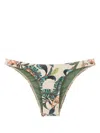 Lygia & Nanny Nikita Graphic-print Bikini Bottoms In Neutrals