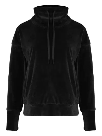 Lygia & Nanny Nutella Plush-texture Hoddie In Black