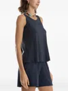 Lygia & Nanny Panelled Sleeveless Tank Top In Blue