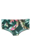 Lygia & Nanny Parati Botanical-print Swimming Trunks In Green
