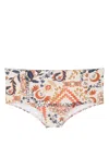 Lygia & Nanny Parati Botanical-print Swimming Trunks In White