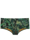 Lygia & Nanny Parati Leaf-print Swimming Trunks In Green