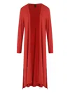 Lygia & Nanny Patch-pocket Coat In Red