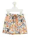 Lygia & Nanny Patterned Flared Shorts In Multicolour