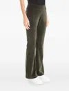 Lygia & Nanny Plush Evan Flared Trousers In Green