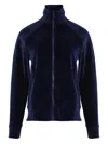 Lygia & Nanny Plush Zip-up Jacket In Blue
