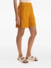 Lygia & Nanny Pocketed Pull-on Knee-length Shorts In Orange