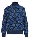 Lygia & Nanny Printed Bomber Jacket In Blue