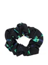 Lygia & Nanny Printed Scrunchie In Black