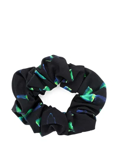 Lygia & Nanny Printed Scrunchie In Black