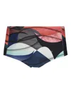 Lygia & Nanny Printed Swim Trunks In Blue