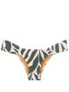 Lygia & Nanny Ritz Abstract-print Strapless Bikini In Green