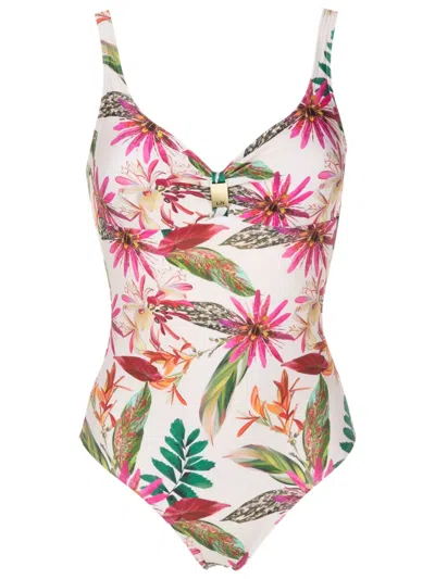 Lygia & Nanny Roberta Botanical-print Swimsuit In Multicolour