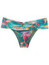 Lygia & Nanny Ruched Waist Bikini Bottoms In Blue