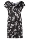 Lygia & Nanny Shiva Botanical-print Minidress In Black