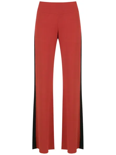 Lygia & Nanny Side-stripe Trousers In 红色