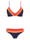 Lygia & Nanny Stripe-detail Bikini In Multi