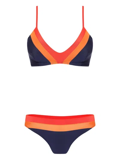 Lygia & Nanny Stripe-detail Bikini In Multi