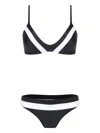 Lygia & Nanny Stripe-details Bikini In Black