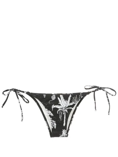 Lygia & Nanny Thai Tie-fastening Bikini Bottom In Black