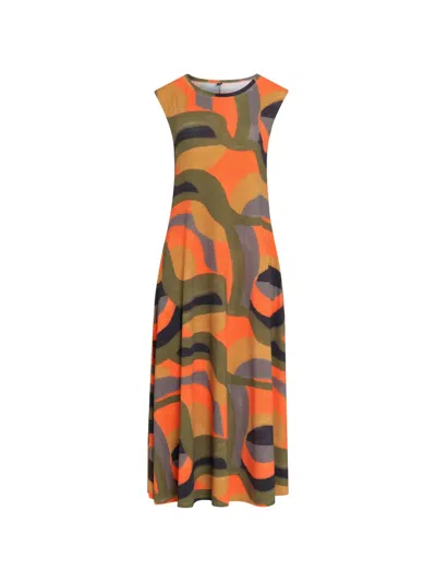Lygia & Nanny Tiê Abstract Print Dress In Multi