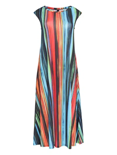 Lygia & Nanny Tiê Striped Dress In Multi