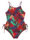 Lygia & Nanny Tropical Floral Swimsuit In Multi
