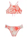 Lygia & Nanny Tulip Pineapple-print High-neck Bikini In Multi