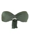 Lygia & Nanny Twisted-detail Bikini Top In Green