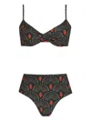 Lygia & Nanny Veronica Twisted-front Bikini In Multi