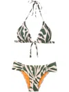 Lygia & Nanny Vicky Graphic-print Bikini In Green