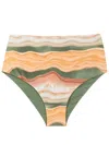 Lygia & Nanny Violeta Abstract-print Bikini Bottoms In White