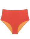 Lygia & Nanny Violeta High-waisted Bikini Bottoms In Orange