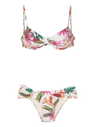 Lygia & Nanny Vitoria Botanical-print Bikini In Multicolour