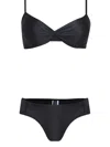 Lygia & Nanny Vitoria Twist-front Bikini In Black