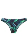 Lygia & Nanny Jasper Leaf-print Bikini Bottoms In Blue